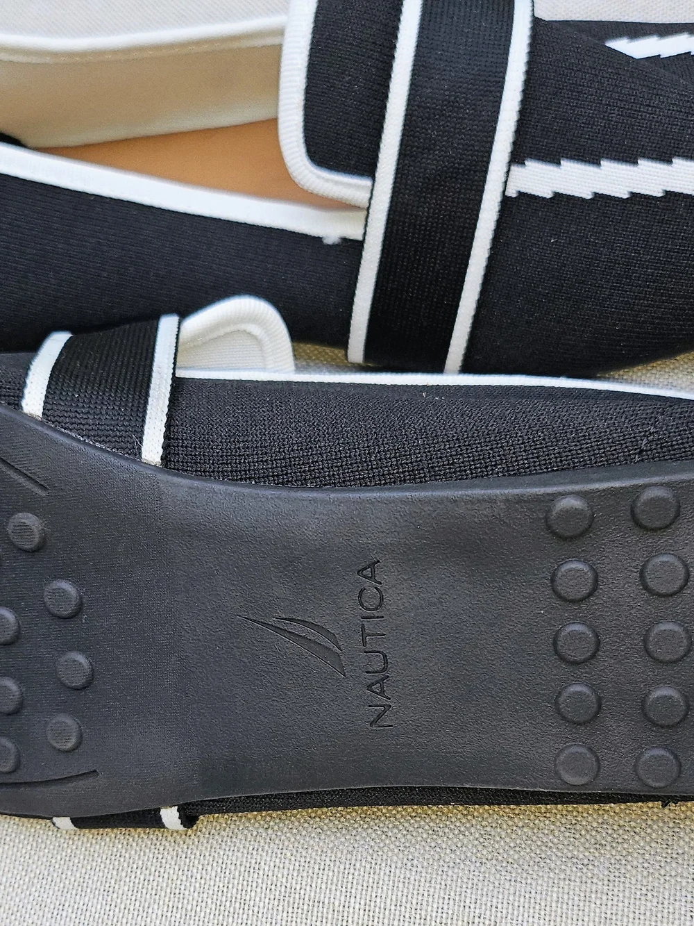 Nautica Women’s Black Slip-On Loafers